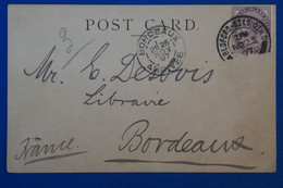 I 16 GRANDE BRETAGNE BELLE CARTE  1897 BEDFORD  POUR BORDEAUX  + AFFRANCH. INTERESSANT - Covers & Documents