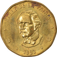 Monnaie, Dominican Republic, Peso, 1993, SUP, Laiton, KM:80.2 - Dominicaanse Republiek