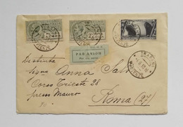 Busta Di Lettera Per Via Aerea Da Trapani Per Roma 04/06/1933 - Storia Postale (Posta Aerea)