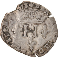 Monnaie, France, Henri III, Sol Parisis, 1578, Dijon, TB, Billon, Sombart:4474 - 1574-1589 Enrique III