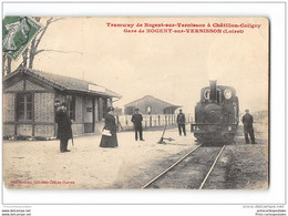 CPA 45 Chatillon Colligny La Gare Et Le Train Tramway Ligne De Chatillon Colligny Nogent Vernisson - Chatillon Coligny