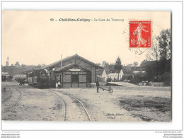 CPA 45 Chatillon Coligny La Gare Et Le Train Tramway Ligne De Chatillon Colligny Nogent Vernisson - Chatillon Coligny