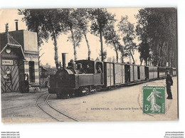 CPA 14 Benouville La Gare Et Le Train Tramway - Other & Unclassified