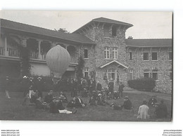 CPA 91 Carte Photo Bligny Le Depart D'un Ballon - Briis-sous-Forges