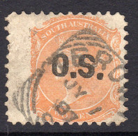 Australia South Australia 1876-80 Official, Optd. OS 2d Orange-red. Perf. 10 Wing Marginal, Used, SG O44 - Used Stamps
