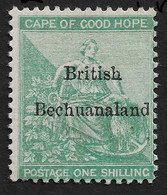 1886 CAPE OF GOOD HOPE COGH BECHUANALAND 1 SH  MINT HINGED - SCARCE ! SG £375 - 1885-1964 Herrschaft Von Bechuanaland