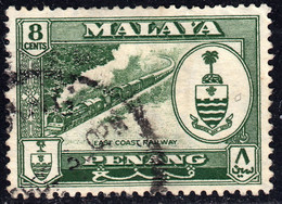 Penang 1957 8c SG59 - Fine Used - Penang