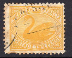 Australia Western Australia 1905-12 2d Yellow Swan, Used, SG 140 - Used Stamps