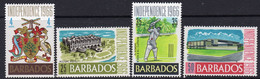 Barbados 1966 Independence Set Of 4, Hinged Mint, SG 360/2 (WI) - Barbados (1966-...)