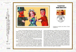 " GUIGNOL (LAURENT MOURGUET) " Sur Feuillet CEF 1er Jour Sur Soie De 1994. N° YT 2861. FDC - Marionnettes