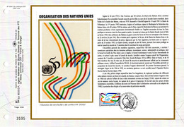 " 50 ANS DE L'O.N.U. / COLOMBE " Sur Feuillet CEF 1er Jour Sur Soie De 1995. N° YT 2975. FDC - Piccioni & Colombe