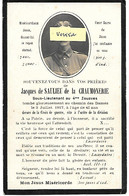 MILAIRE - Jacques De SAULIEU De La CHAUMONERIE , Sous Lieutenant Au 4° Zouaves , + Au Chemin Des Dames 3/7/1917 - Todesanzeige
