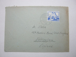 1951 , 50 Pfg. Messe , Einzelfrankatur Auf Brief  Nach England - Andere & Zonder Classificatie