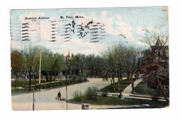 ST. PAUL, Minnesota, USA, Summit Avenue, 1914 Postcard - St Paul