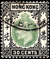 Hong Kong 1904 SG84 30c Dull Green And Black Wmk Mult Crown CA P14 Cds Cancel - Autres & Non Classés