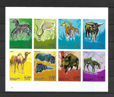 Oman 1969 Animals IMPERFORATE MS MNH - Sin Clasificación