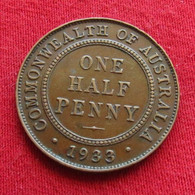 Australia 1/2 Half Penny 1933 Australie Australien  Wºº - Other & Unclassified