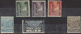 1923 - ITALIA Regno - 6 Valori ** (47) - Neufs