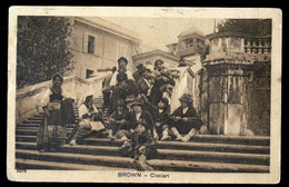 ROMA O FROSINONE -1913 - COSTUMI - GRUPPO DI CIOCIARI - BROWN - NON COMUNE - Costumes