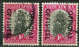 Union Of South Africa Official, Südafrika Dienst Mi# 78-9 Or 80-1 Or 82-3 Gestempelt/used - Service