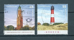2007 West-Germany Complete Set Vuurtorens,lighthouses,Leuchttürme Used/gebruikt/oblitere - Usati