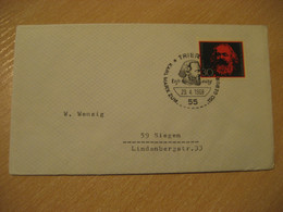 TRIER 1968 To Siegen Karl Marx Communism Cancel Cover GERMANY - Karl Marx