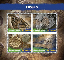 2020-08- SIERRA LEONE-  FOSSILS        4V      MNH** - Fossils