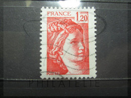 VEND BEAU TIMBRE DE FRANCE N° 1974 , TACHE DANS LE " 1 " !!! (b) - Usados