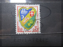 VEND BEAU TIMBRE DE FRANCE N° 1232 , VERT DECALE !!! - Used Stamps