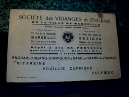 Buvard D'occasion Société Des Vidanges Et Engrais De Marseille  Engrais Organo Chimique A Base De Guano De Vidanges - S