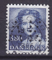 Denmark Perfin Perforé Lochung (A32) 'AK' Aalborg Kommune, Aalborg 3.80 Kr Margethe II Stamp Deluxe ÅLBORG Cds.(2 Scans) - Varietà & Curiosità