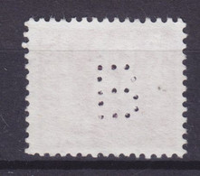 Denmark Perfin Perforé Lochung (B01) 'B' F.E. Bording, København Wellenlinien Stamp (2 Scans) - Variétés Et Curiosités