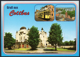 E5404 - TOP Cottbus Theater Straßenbahn - Bild Und Heimat Reichenbach Qualitätskarte - Cottbus