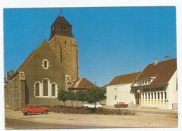 Saint Clément (89 - Yonne) L'église Et La Poste - Saint Clement