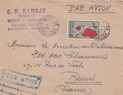 LETTRE MADAGASCAR. 11 SEPT 1936. PAR AVION. NOSSI-BE POUR REIMS. VIA   TANA - Lettres & Documents