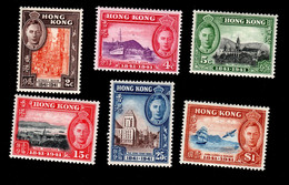 Hong Kong 1941 SG163-168 Centenary Set Hinged Mint - Unused Stamps