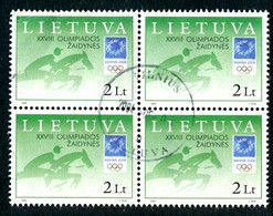 LITHUANIA 2004  Olympic Games 2 L. Block Of 4 Used.  Michel 855 - Lituanie