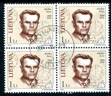 LITHUANIA 2004 Adolfas Jucys Block Of 4 Used.  Michel 837 - Lituania