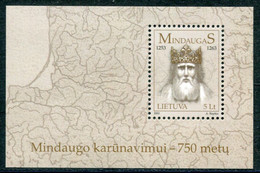 LITHUANIA 2004 King Mindauskas Block MNH / **.  Michel Block 28 - Litauen