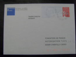 92- PAP Réponse Luquet RF Fondation De France 0312169 Obl Pas Courant - PAP: Antwort/Luquet