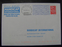 105- PAP Réponse Lamouche ITVF Handicap International 06P042 Obl Pas Courant - Listos Para Enviar: Respuesta/Lamouche