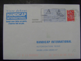 104- PAP Réponse Lamouche ITVF Handicap International 0506304 Obl Pas Courant - Prêts-à-poster:Answer/Lamouche