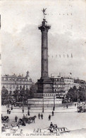 Paris Place De La Bastille, Belle Circulation Hypomobile - Places, Squares