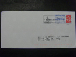 140- PAP Réponse Lamouche Phil@poste Ligue De Défense Du Citoyen 07R573 Obl - PAP: Ristampa/Lamouche