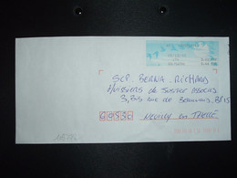 LETTRE VIGNETTE G02 à 3,00 FRF 0,46 EUR Du 05/12/00 60 LAMORLAYE - Storia Postale