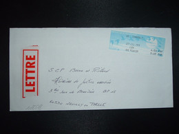 LETTRE VIGNETTE G02 à 4,50 FRF 0,69 EUR Du 27/11/99 60 CHAMBLY - Storia Postale