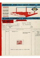 VP FACTURE BELGIQUE 1934 (V2030) VAN LOO FRERES (1 Vue) Manufacture Vernis émaux Couleurs Rue Lemmens Mechelen Malines - Droguerie & Parfumerie