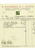 VP FACTURE FACTUUR BELGIQUE 1949 (V2030) DAELEMANS & SAVOYE (1 Vue) MECHELEN Begijnstraat, 2 Grossiste Alimentaire - Alimentaire