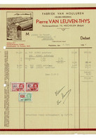 VP FACTUUR BELGIE 1934 (V2030) PIERRE VAN LEUVEN - THYS (1 Vue) Fabriek Van Mouluren Neckerspoelstraat 75 MECHELEN - Alimentaire