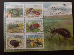 Alderney 2013 Beetles Käfer Scarabées Coléoptères Michel No. Bl. 32 (465-70) MNH Mint Postfrisch Neuf ** - Alderney